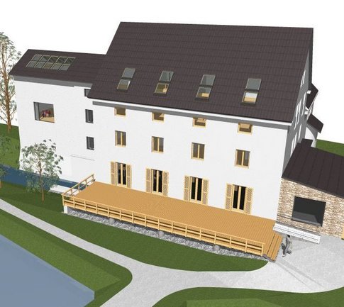 Rekonverze mlna na hotelov komplex, Star Tchanovice-Kruberk